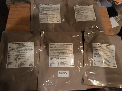 Ration pack puddings - pack,