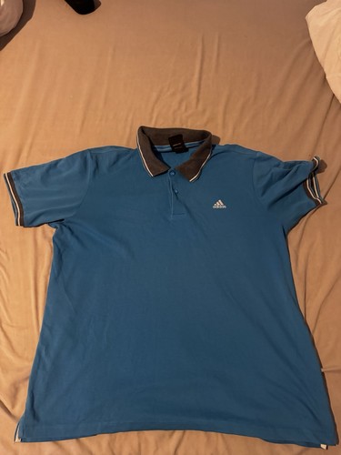 Vintage adidas blue polo - adidas, shirt