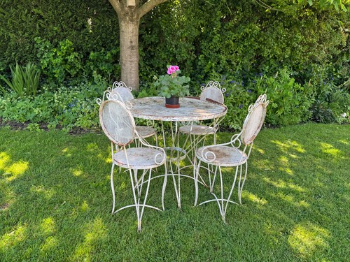 Vintage wrought iron garden - wrought,
