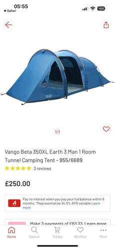 Vango beta 350xl person tent - person,