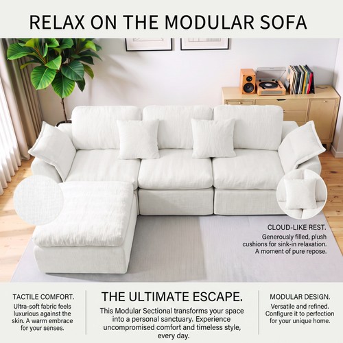 246cm modular sectional cloud - 246cm,