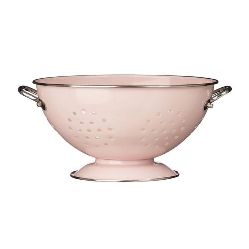 23cm pink retro enamel - pink,