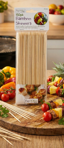 Bamboo skewers 25cm - bamboo, bbq