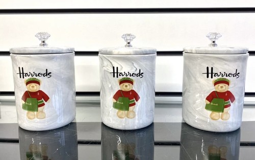 Harrods tea coffee sugar jar - tea,