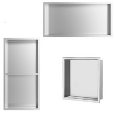 Stainless steel shower niche - shower,