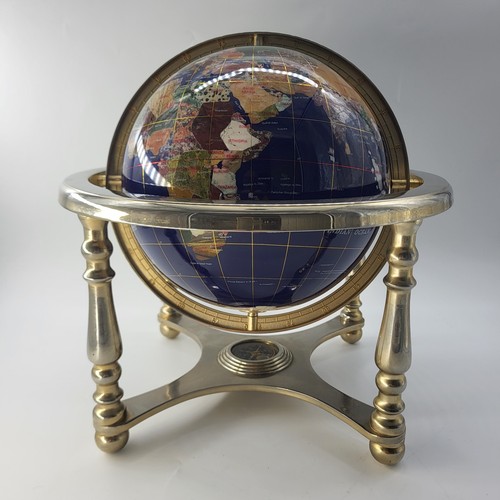 Gemstone inlaid world - gemstone,
