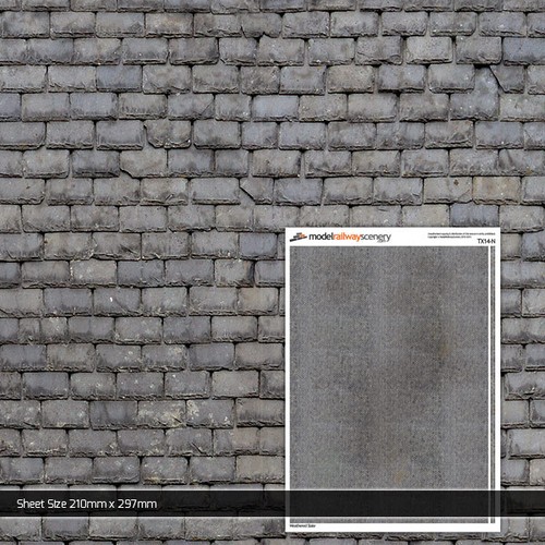 Sheets weathered slate - 5, x