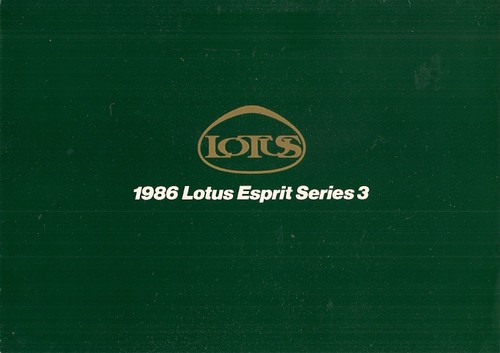 Lotus esprit series - series, 1986