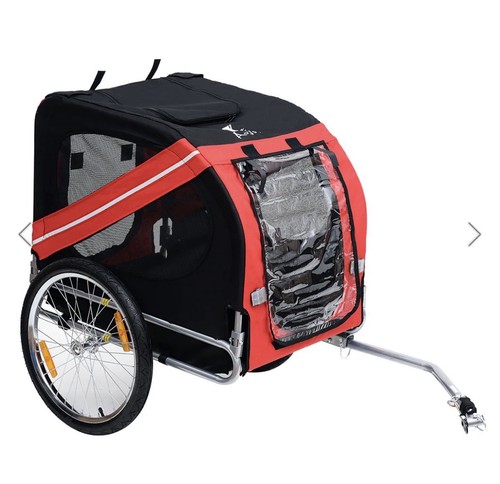 Pawhut bicycle pet trailer - pawhut,