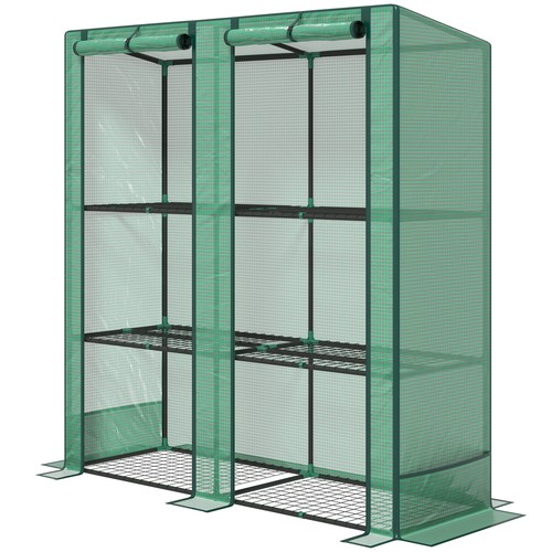Lean greenhouse with - lean-to,