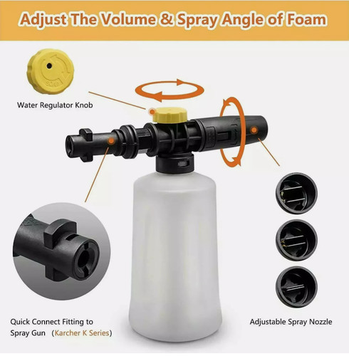 Snow foam lance cannon gun - foam,