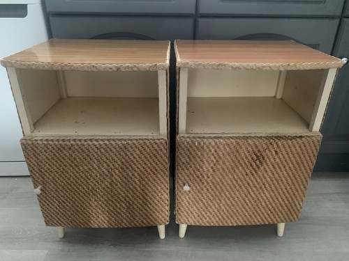 Vintage lloyd loom bedside - vintage,