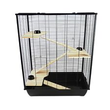 Rat Hamster Pet Animal 3 Tier Cage Home Belfry 78x48x97 Black