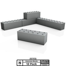 088 concrete blocks - concrete, (12