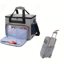 Premium Sewing Machine Carrying Case - Padded Storage Bag with Multiple Pockets 