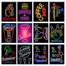 Neon Prints Retro Metal Signs/Plaques Man Cave, Cool Novelty Gift, Home Decor 2