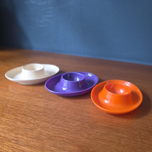 Vintage plastic egg cups - egg,