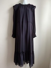 Ladies Laura Ashley Navy Dobby