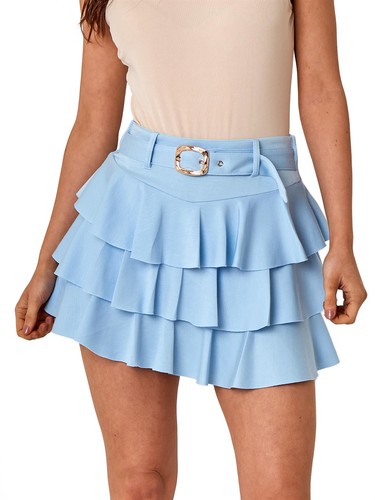 Womens rara skirt black blue - skirt,