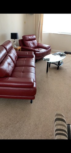 Harveys genoa red leather - leather, 3