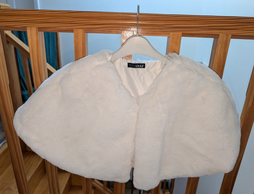 Quiz white faux fur bridal - quiz,