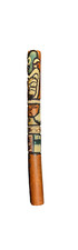 Wooden Handmade Guatemalan 16” Long Hand Carved Flute Musical Instrument