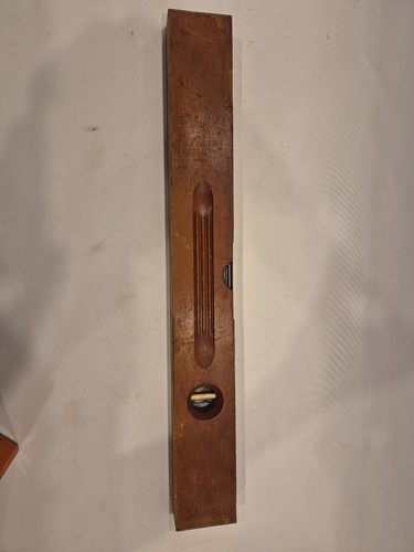 Antique wooden spirit level - spirit,