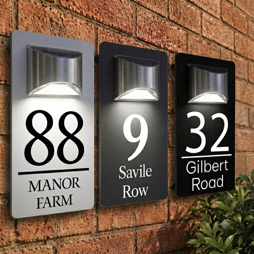 Personalised house number - personalised,