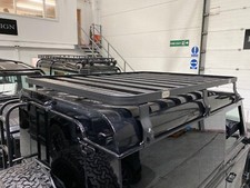 Full length black aluminium roof rack light weight Fits Land Rover Defender 90