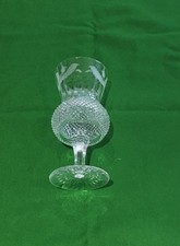 Edinburgh Crystal Thistle Water Goblet Oval “Made in Edinburgh Scotland”Mark.