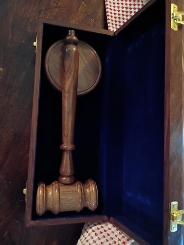 Vintage gavel wooden mallet - gavel,