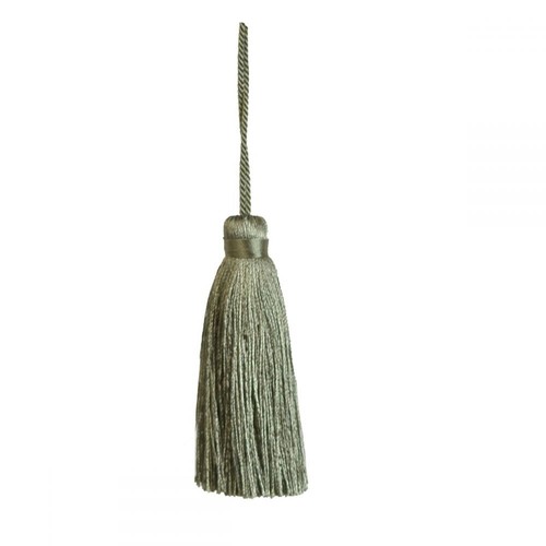 Sage plain key tassel - plain,
