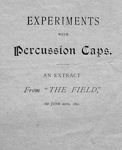 Experiments with percussion - with,
