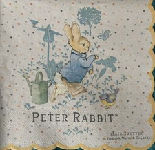 2 X Peter Rabbit Single Paper Napkins Ideal for Art Craft Decoupage 184