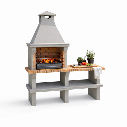 Ibiza masonry charcoal bbq - masonry,