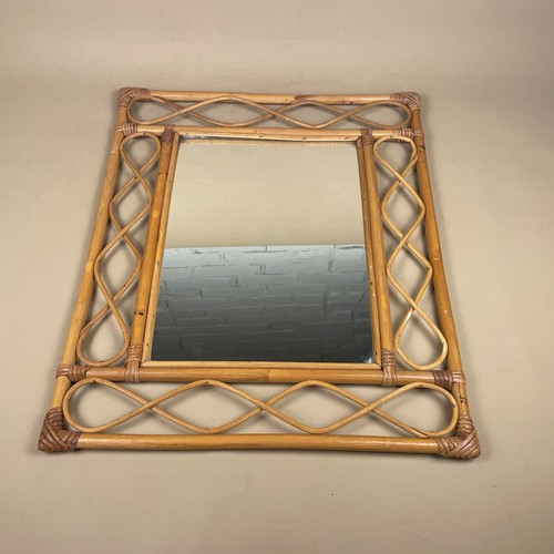 Vintage bamboo rattan - rattan, mirror