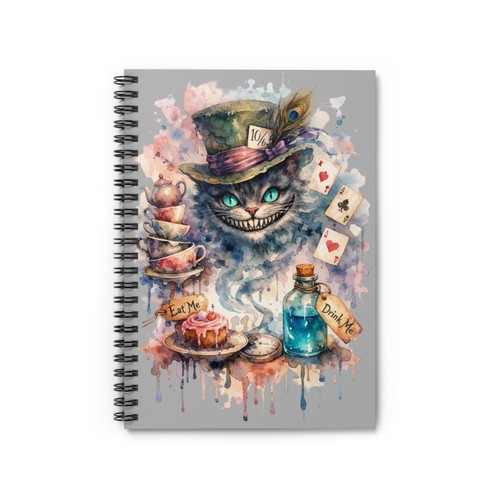 Cheshire cat tea party spiral - cat,