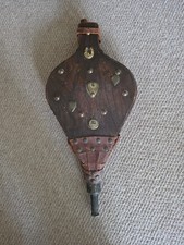 Small Vintage Wood Leather