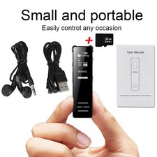 Voice Activated 32GB Mini Spy Digital Sound Audio Recorder Dictaphone MP3 Player