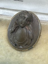 Antique Shell Cameo Brooch