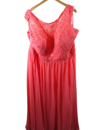 Evening dress coral - evening, lace
