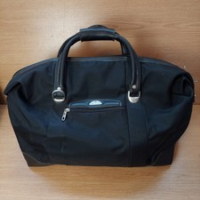 Samsonite Large Soft Casing Leather & Canvas Travel Tote Bag, Black, SEE DESC.
