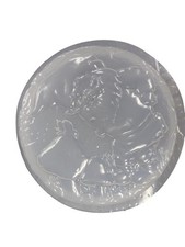 Gnome with Butterfly Stepping Stone Plaster or Concrete Mold 1150 Moldcreations