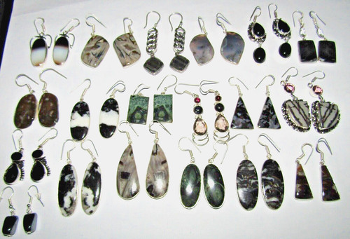 Black earrings huge - huge, choice