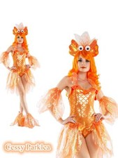 U-A2-3 Deluxe Sexy Orange Goldfish Sea Diva Mythical Mermaid Fancy Costume