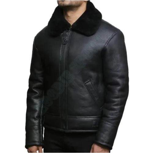 Mens leather sheepskin - leather,