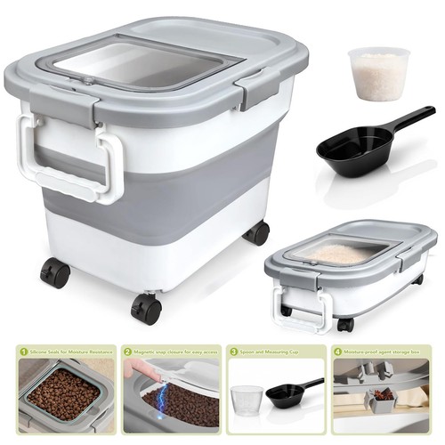 Dog food storage container - food,