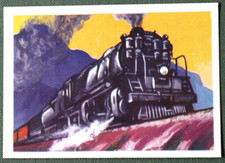 DENVER & RIO GRANDE WESTERN RAIL ROAD  4-8-8- Loco  Vintage 1958 Card