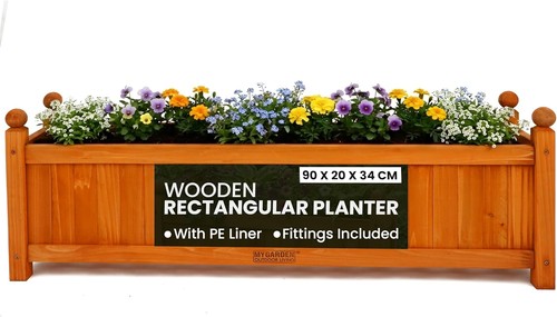 Garden planter with liner - garden,