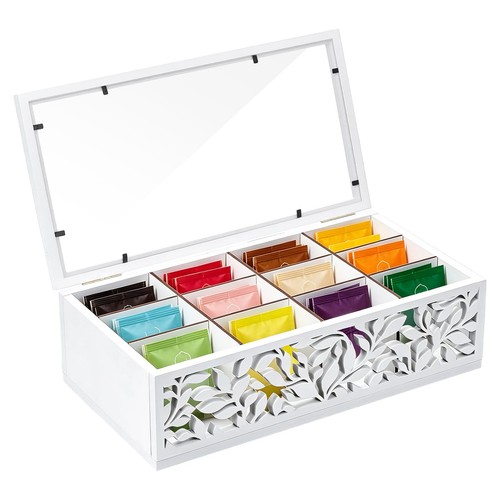 Glasswinds wooden tea box - wooden,